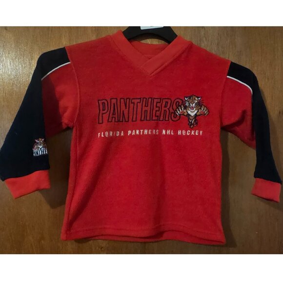 Coolest Kids NHL Vintage 90s Florida Panthers Fleece Shirt 4 - Picture 1 of 6